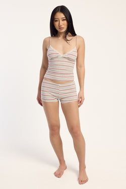 COLOUR – Grey/Pink Stripe