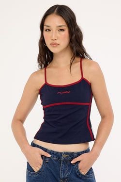 Navy Blue/Red