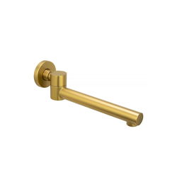 Round Swivel Spout – Brushed Gold