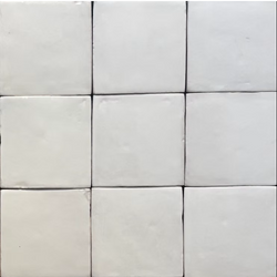 Zellige 100x100mm – Chalk