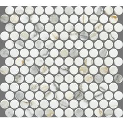 Penny Round Pattern – Calacatta Gold