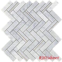 Style – Herringbone Carrara
