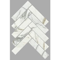 Herringbone Pattern – Calacatta Gold