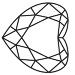 Diamond Shape – Heart East West