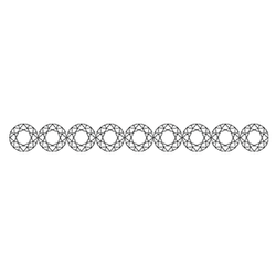Diamond Lines – Single Row