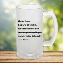 Bierkrug Glas