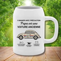 Chope de bière en pierre