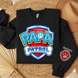 Sudadera con estampado en la manga