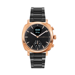 Rose Gold Case with Black Dial