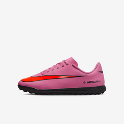 Nike Jr. Mercurial Vapor 16 Club Younger/Older Kids' Turf Low-Top Soccer Shoes – Flamingo