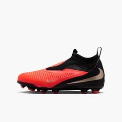 Nike Jr. Phantom 6 High Academy Younger/Older Kids' Multi-Ground Soccer Cleats – Red