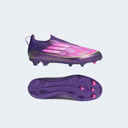 adidas F50 LEAGUE Laceless Firm Ground / Multi Ground Football Boots Kids – Pink