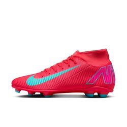 Nike Mercurial Superfly 10 Club Multi-Ground High-Top Soccer Cleats – Red