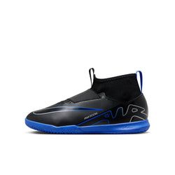 Nike Jr. Mercurial Superfly 9 Academy Younger/Older Kids' Indoor/Court High-Top Soccer Shoes – Black