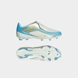 adidas F50 League Messi Firm/Multi-Ground Cleats Kids – White