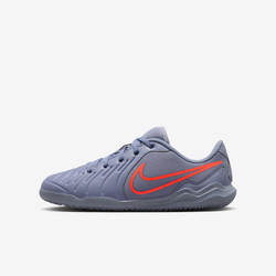 Nike Jr. Tiempo Legend 10 Club Little/Big Kids' Indoor/Court Low-Top Soccer Shoes – Blue