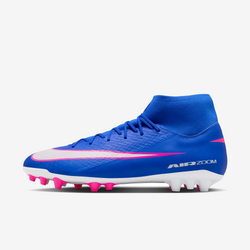 Nike Mercurial Superfly 10 Academy Artificial-Grass High-Top Soccer Cleats – Blue