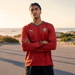 PUMA Portugal 2026 Home Men's Long Sleeve Soccer Jersey – Home