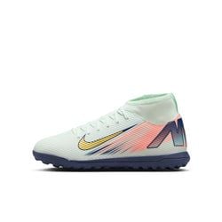 Nike Jr. Mercurial Superfly 10 Club Younger/Older Kids' Turf High-Top Soccer Shoes – Green