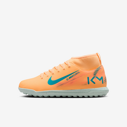 Nike Jr. Mercurial Superfly 10 Club Younger/Older Kids' Turf High-Top Soccer Shoes – Orange