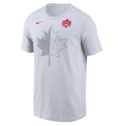 Canada Nike Fanwear Collection Men's Soccer Cotton Short-Sleeve T-Shirt – White
