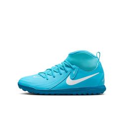 Nike Jr. Phantom Luna 2 Club Younger/Older Kids' Turf High-Top Soccer Shoes – Blue