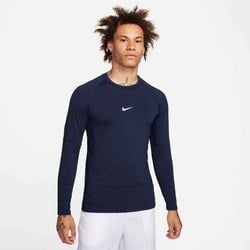 Nike Pro Men's Dri-FIT Slim Long-Sleeve Fitness Top – Navy