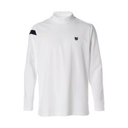 MEN ハイゲージカノコ 長袖モックネック ホワイト