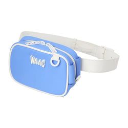 UNISEX マットラバーベルトポーチ ライトブルー