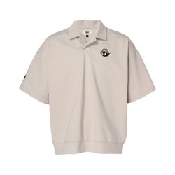 ー品販売  24AW】MENS ライトストレッチポンチ 半袖ポロシャツ アイボリー メンズウェア