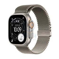 Natural Titanium Case with Natural Milanese Loop