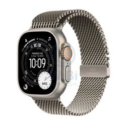 Color – Natural Titanium Case with Natural Milanese Loop