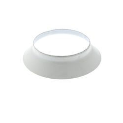 403 Aluminum (Old Style) Standard Escutcheon Skirt, White, ID 2 1/4"