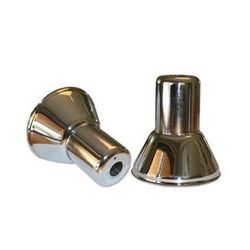 401 Steel (New Style) Extended Cup and Skirt Escutcheon 2 Piece Set, Chrome 1/2" NPT