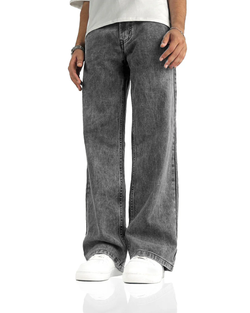 Straight cut jeans – washed grey