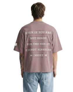 patch work deign boxy fit tshirt – Praise Ye