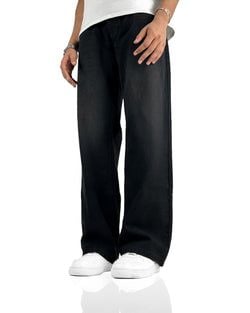 Straight cut jeans – Charcoal black