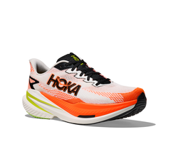 WHITE / NEON TANGERINE