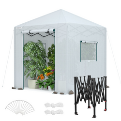 Style – 94 inch L X94 inch W X99 inch H Pop Up Greenhouse(Large)