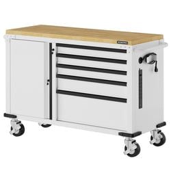 52" x 20"(5-Drawer & 1-Door) – White