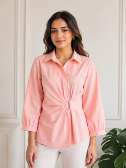 Halo Wrap Shirt – Pink