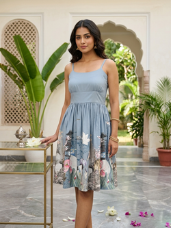 Midi Dress – Grey