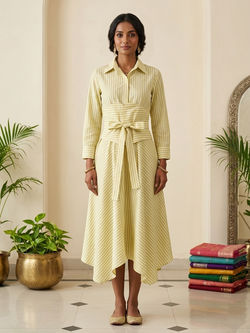 Stripe dress – Lime stripes