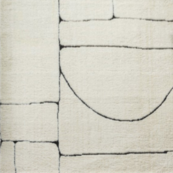 Colour – Cream with abstract black line pattern