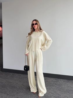 Sarı Mermaid Bluz Pantolon Takım