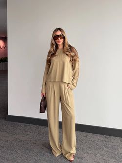 Haki Mermaid Bluz Pantolon Takım