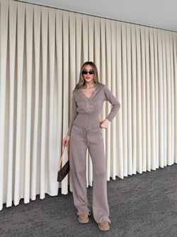 Vizon Dantelli İkili Triko Takım