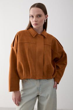 Taba Clara Süet Ceket