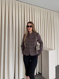 Kahverengi Napolyon Blazer Ceket
