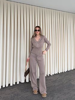 Vizon Dantelli İkili Triko Takım